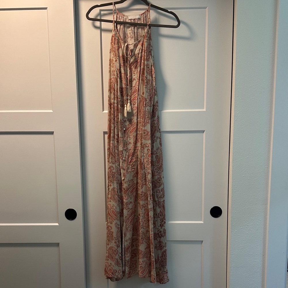 Bohemian Paisley Maxi Dress- Lush